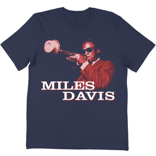 Miles Davis "Prestige" T-Shirt In Navy