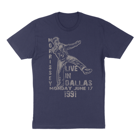 Morrissey "Live In Dallas" T-Shirt in Navy Blue