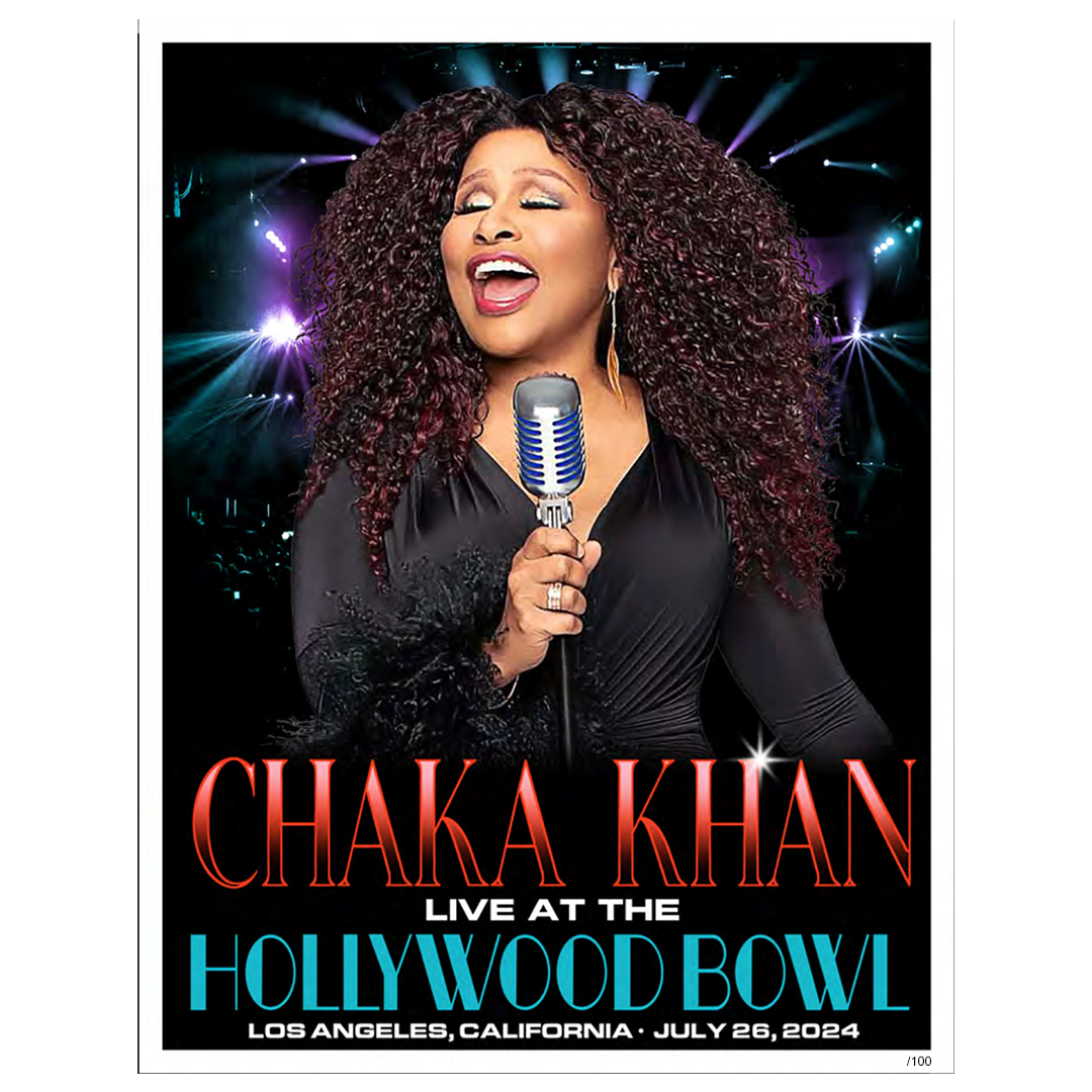 Chaka Khan "Live At The Hollywood Bowl" Limited Edition Poster