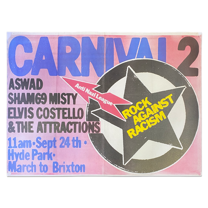 Rock Against Racism Limited Edition Poster Print Set of 5