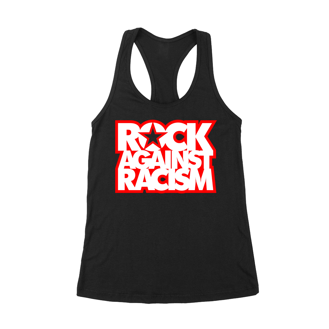 Rock Against Racism "Stacked Logo" Racer Back Tank