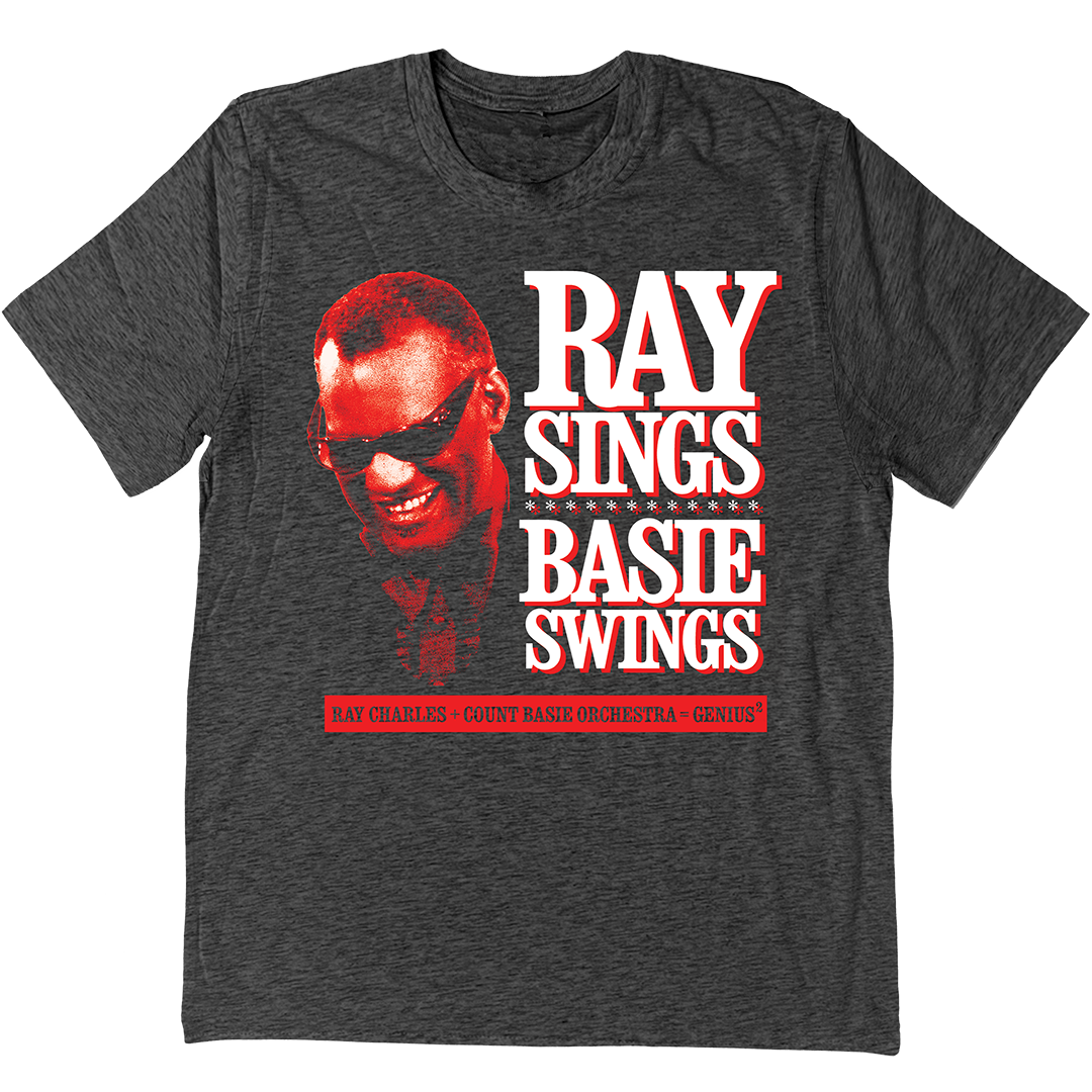 Ray Charles "Count Basie" T-Shirt In Charcoal Grey