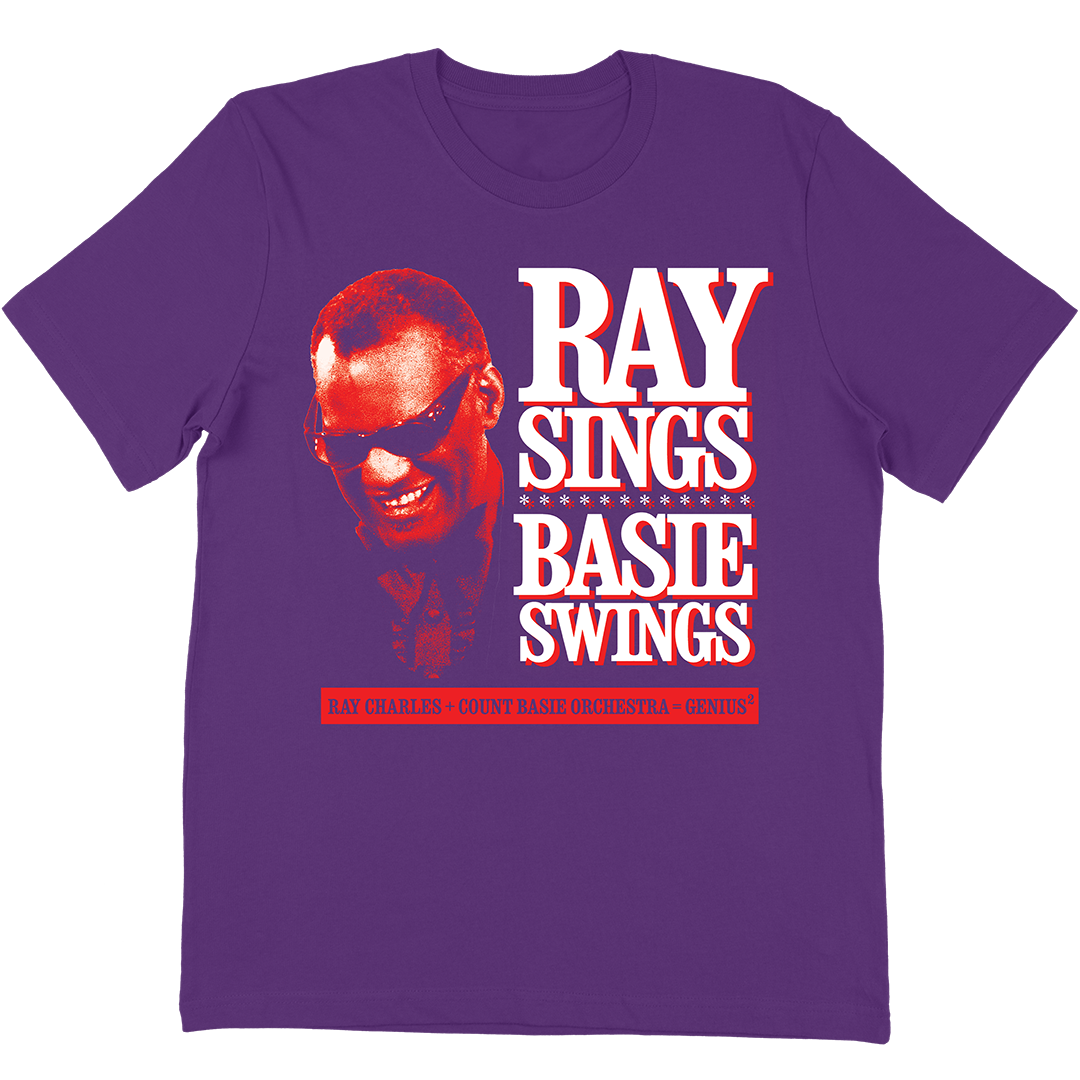 Ray Charles "Count Basie" T-Shirt In Purple