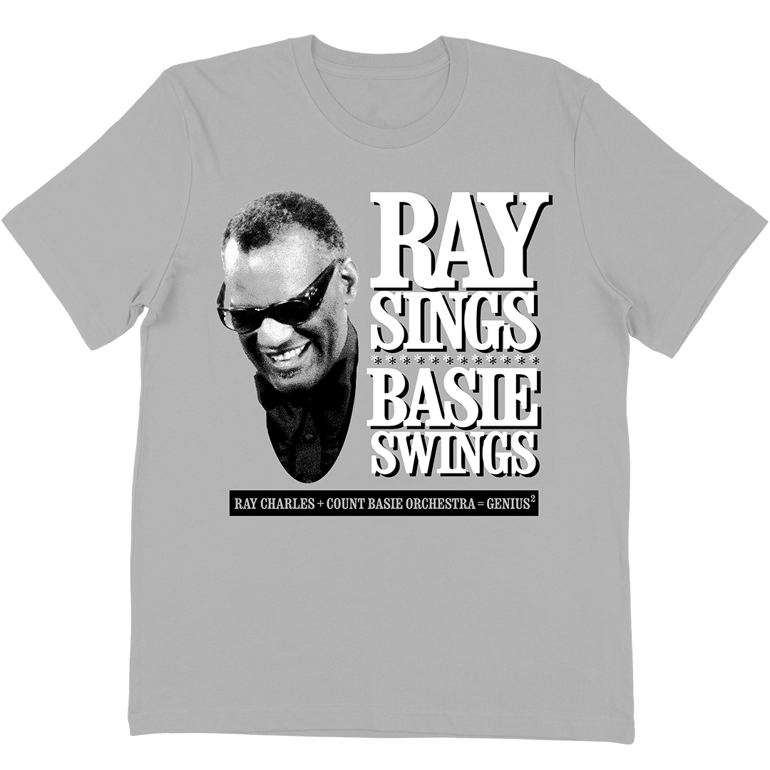 Ray Charles "Count Basie" T-Shirt In Silver