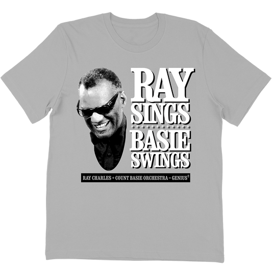 Ray Charles "Count Basie" T-Shirt In Silver