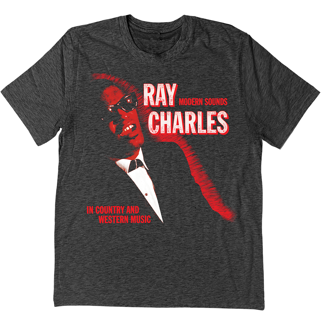 Ray Charles "Modern Sounds" T-Shirt In Charcoal Grey