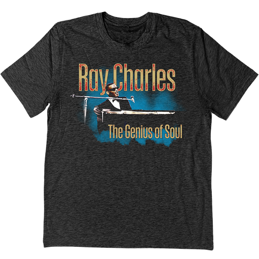 Ray Charles "The Genius" T-Shirt In Charcoal Grey