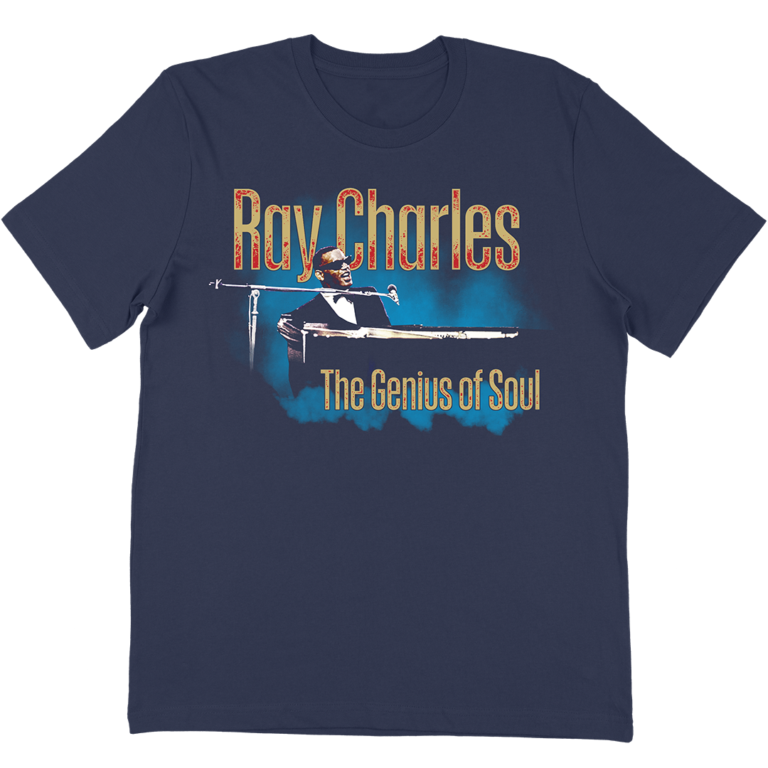 Ray Charles "The Genius" T-Shirt In Navy