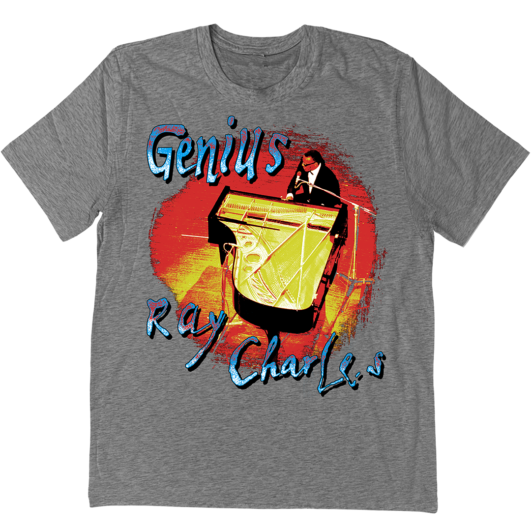 Ray Charles "Genius Ray" T-Shirt In Heather Grey