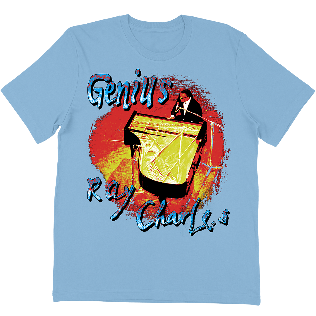 Ray Charles "Genius Ray" T-Shirt In Light Blue