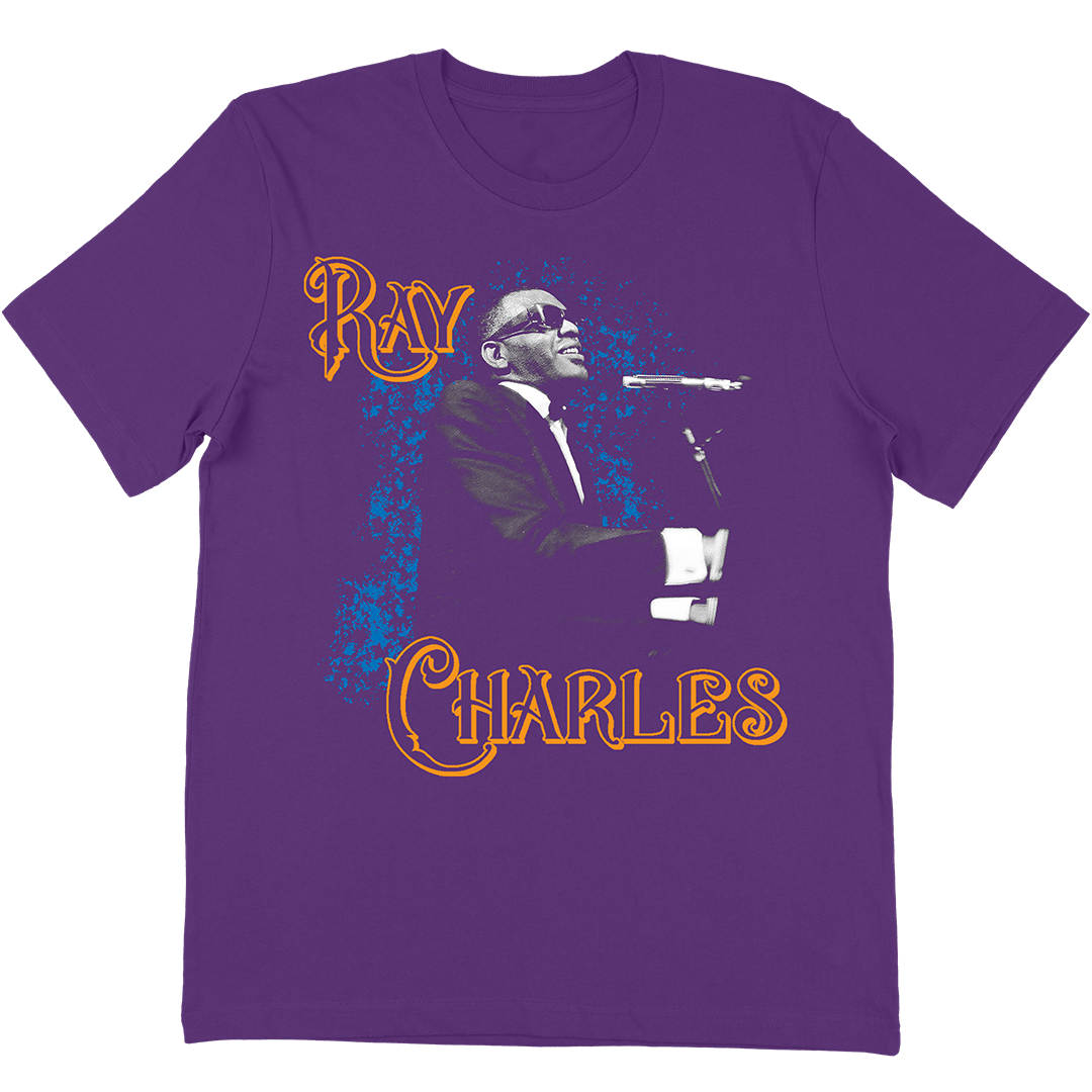 Ray Charles "Seated Gold" T-Shirt In Purple