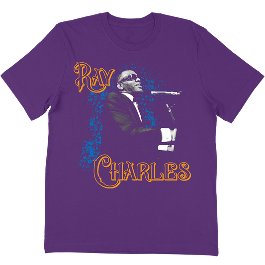 Ray Charles "Seated Gold" T-Shirt In Purple