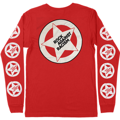 Rock Against Racism "Star Pattern" Long Sleeve T-Shirt in Red