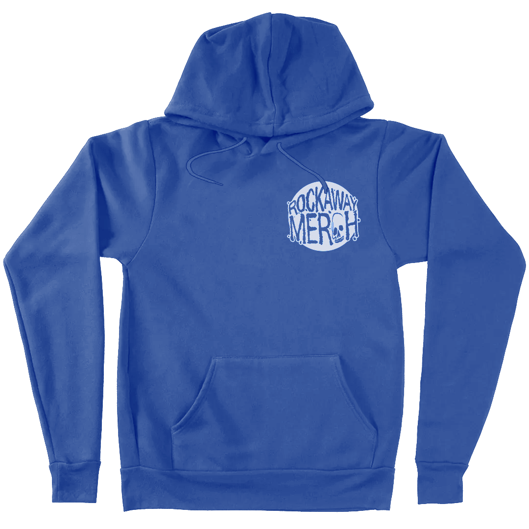 Rockaway "Skull Logo" Pullover Hoodie in Blue