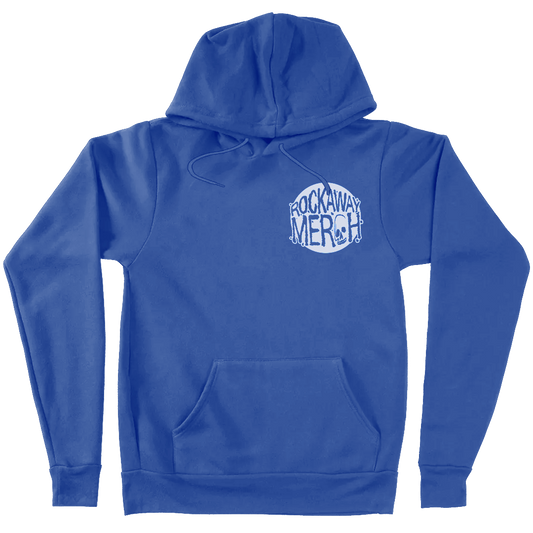 Rockaway "Skull Logo" Pullover Hoodie in Blue