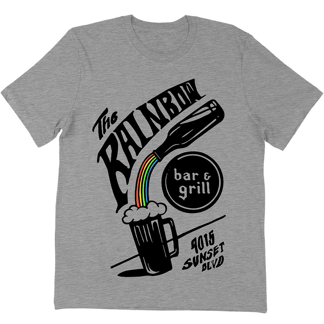 Rainbow Bar & Grill "Pour Me One" T-Shirt in Heather Grey