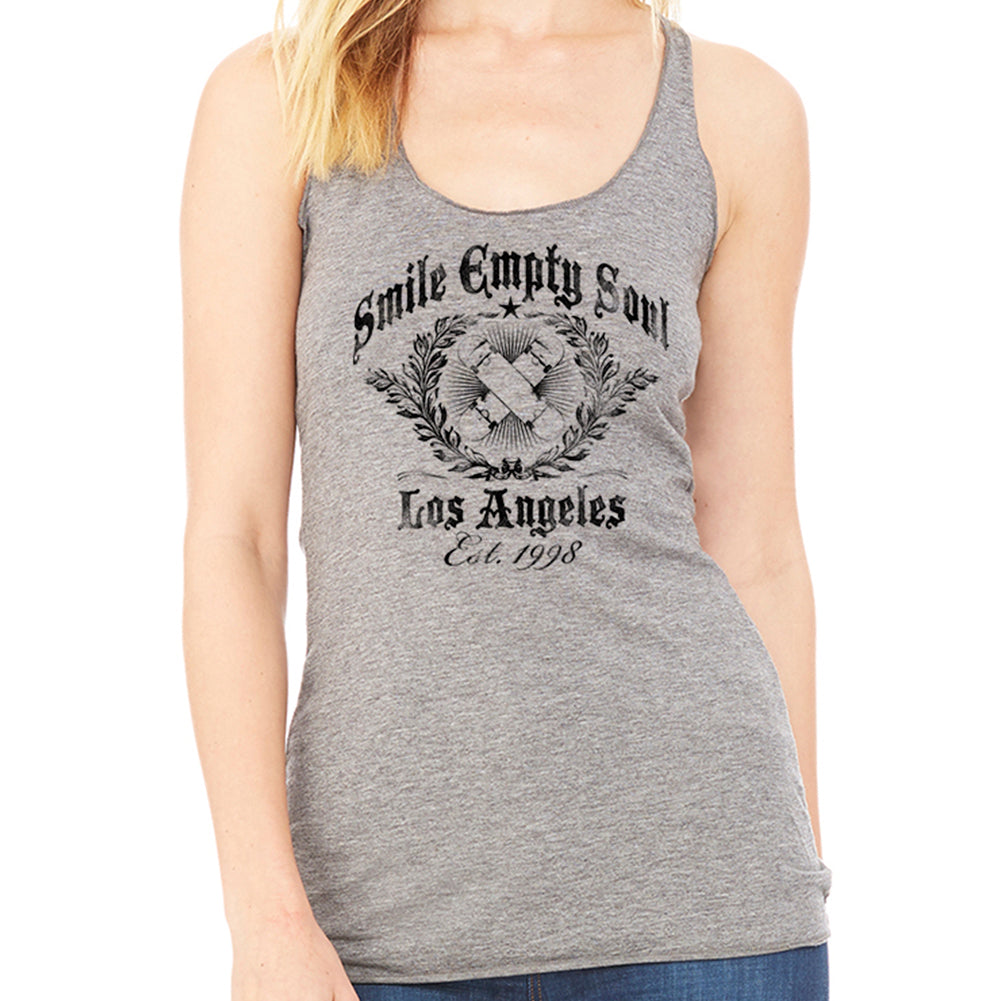 Smile Empty Soul "EST. 1998" Women's Racer Back Tank Top - Grey