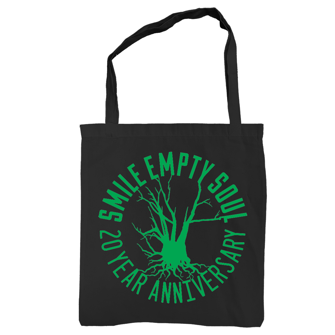 Smile Empty Soul "20th Anniversary" Tote in Green Print