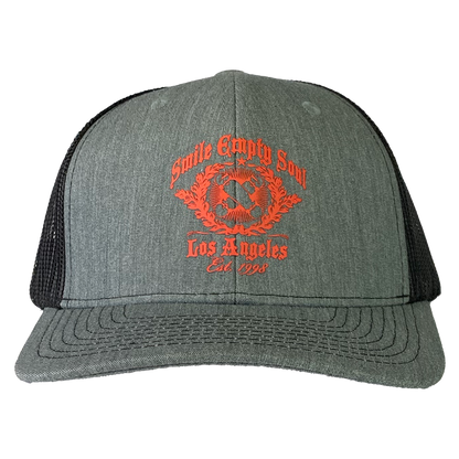 Smile Empty Soul "EST 1998" Snapback Hat in Grey