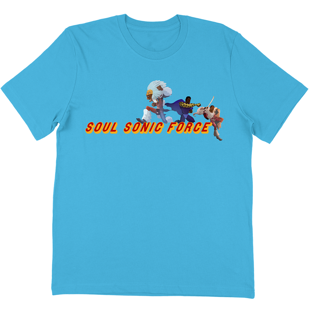 Soul Sonic Force "Running Logo" T-Shirt in Blue