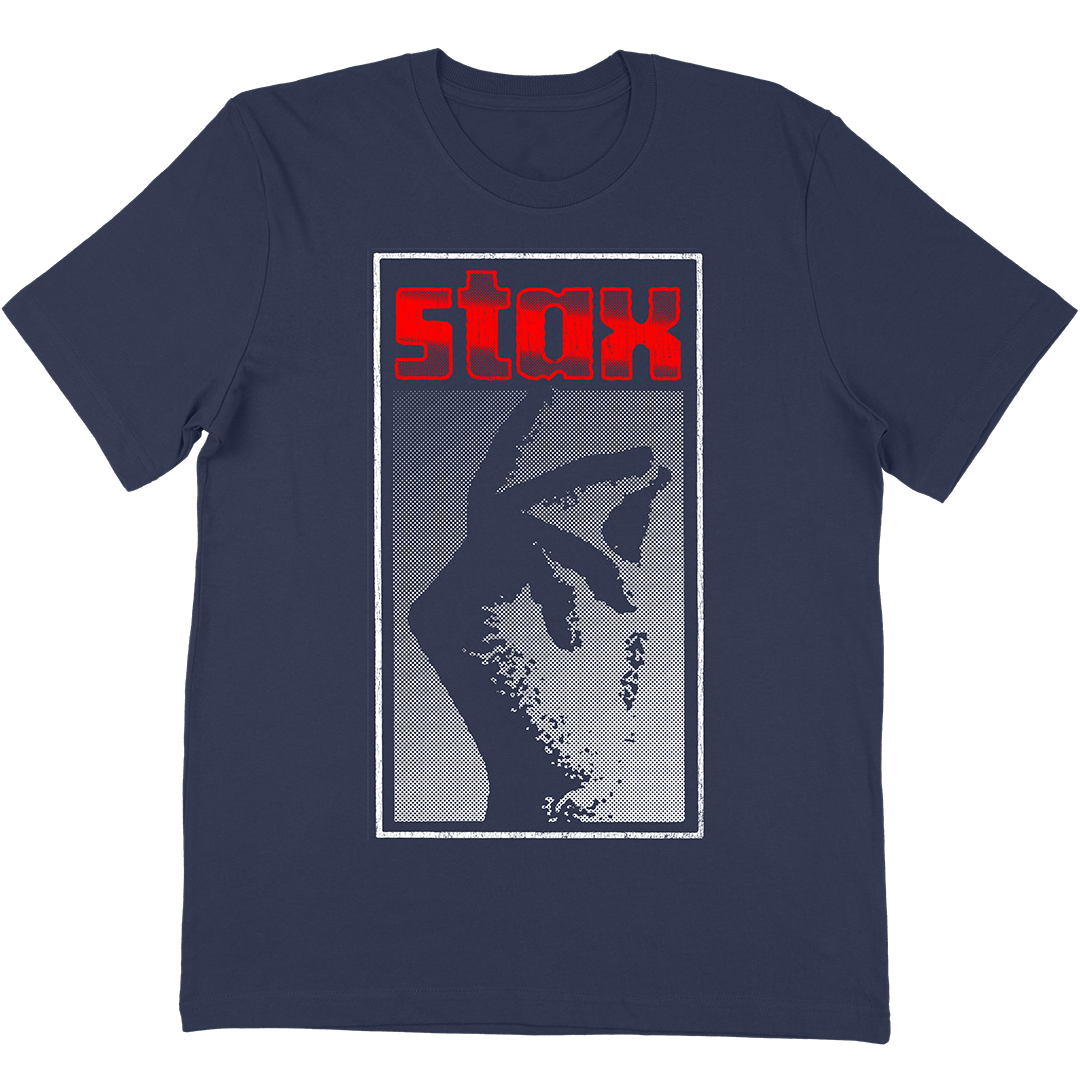 Stax Records "Halftone Snap" T-Shirt In Navy