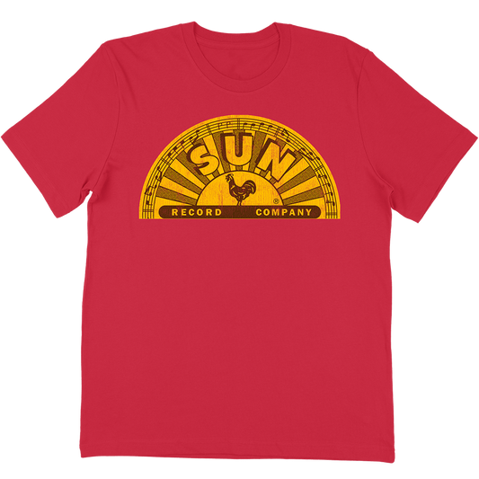 Sun Records "Half Circle Logo" T-Shirt In Red