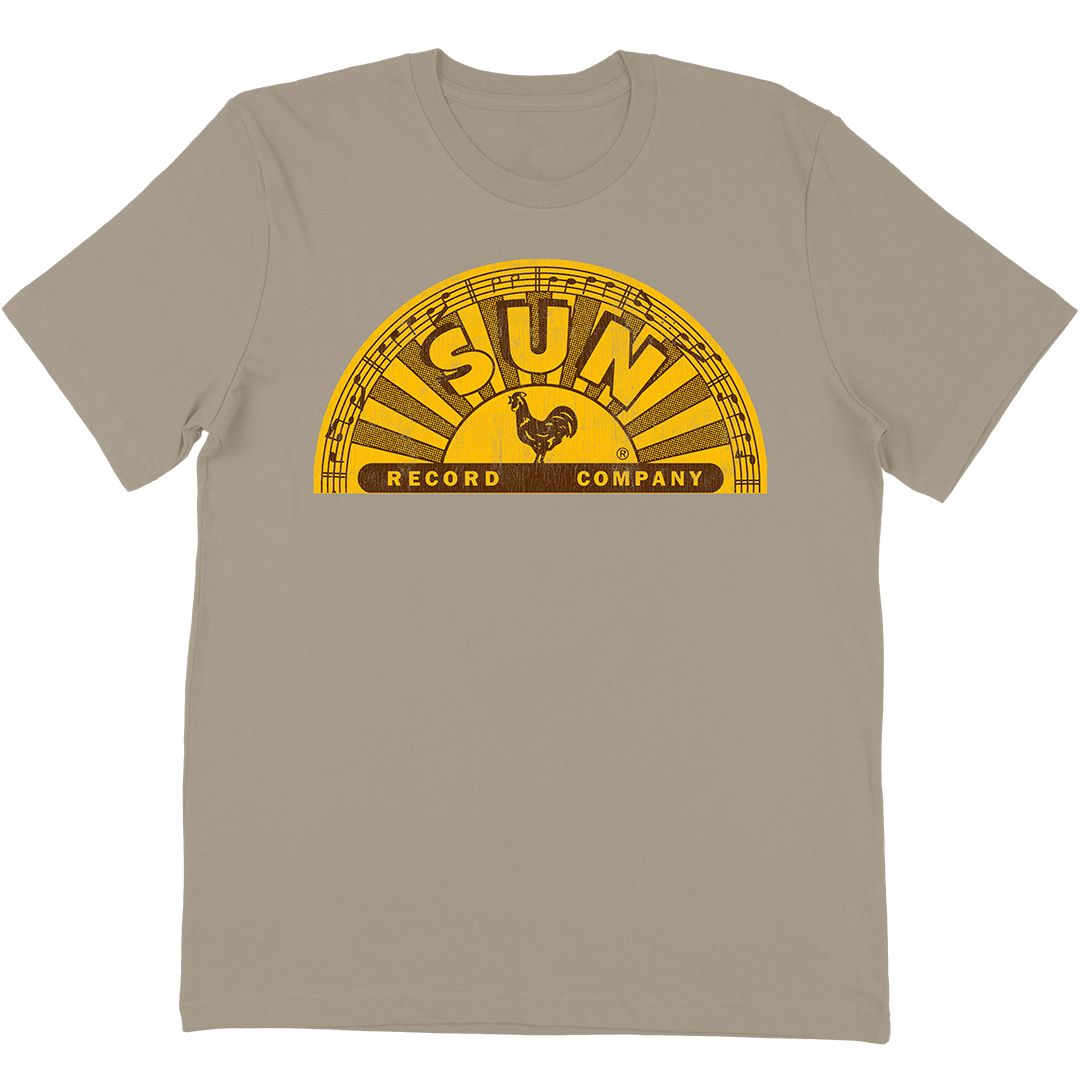 Sun Records "Half Circle Logo" T-Shirt In Tan