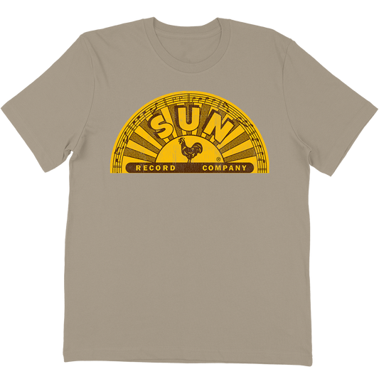 Sun Records "Half Circle Logo" T-Shirt In Tan