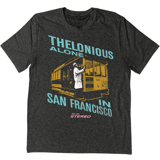 Thelonious Monk "Alone In San Francisco" T-Shirt In Charcoal Grey