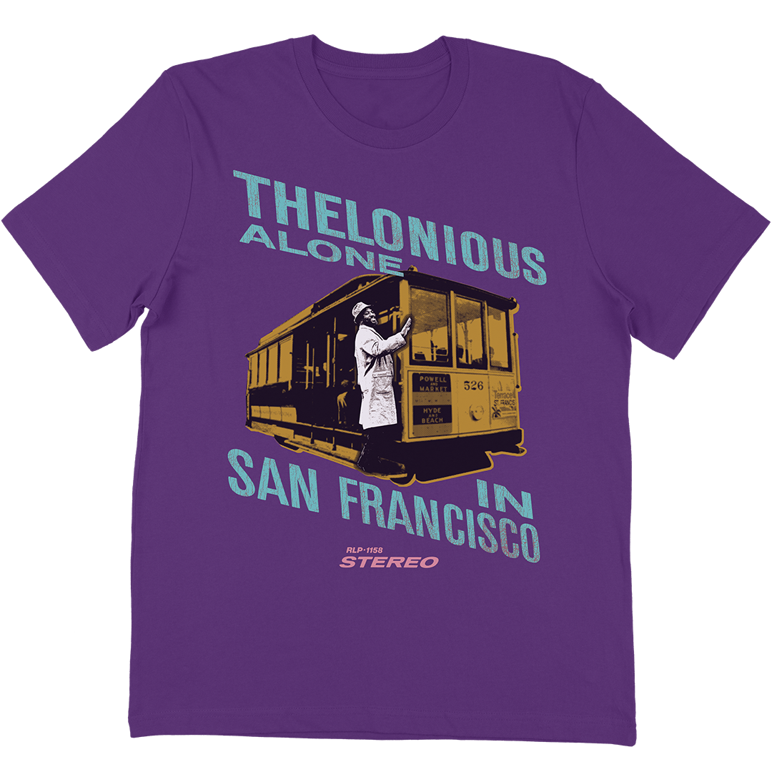 Thelonious Monk "Alone In San Francisco" T-Shirt In Purple