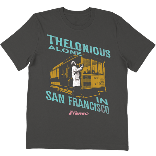 Thelonious Monk "Alone In San Francisco" T-Shirt In Vintage Black