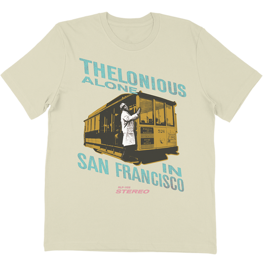 Thelonious Monk "Alone In San Francisco" T-Shirt In Vintage White