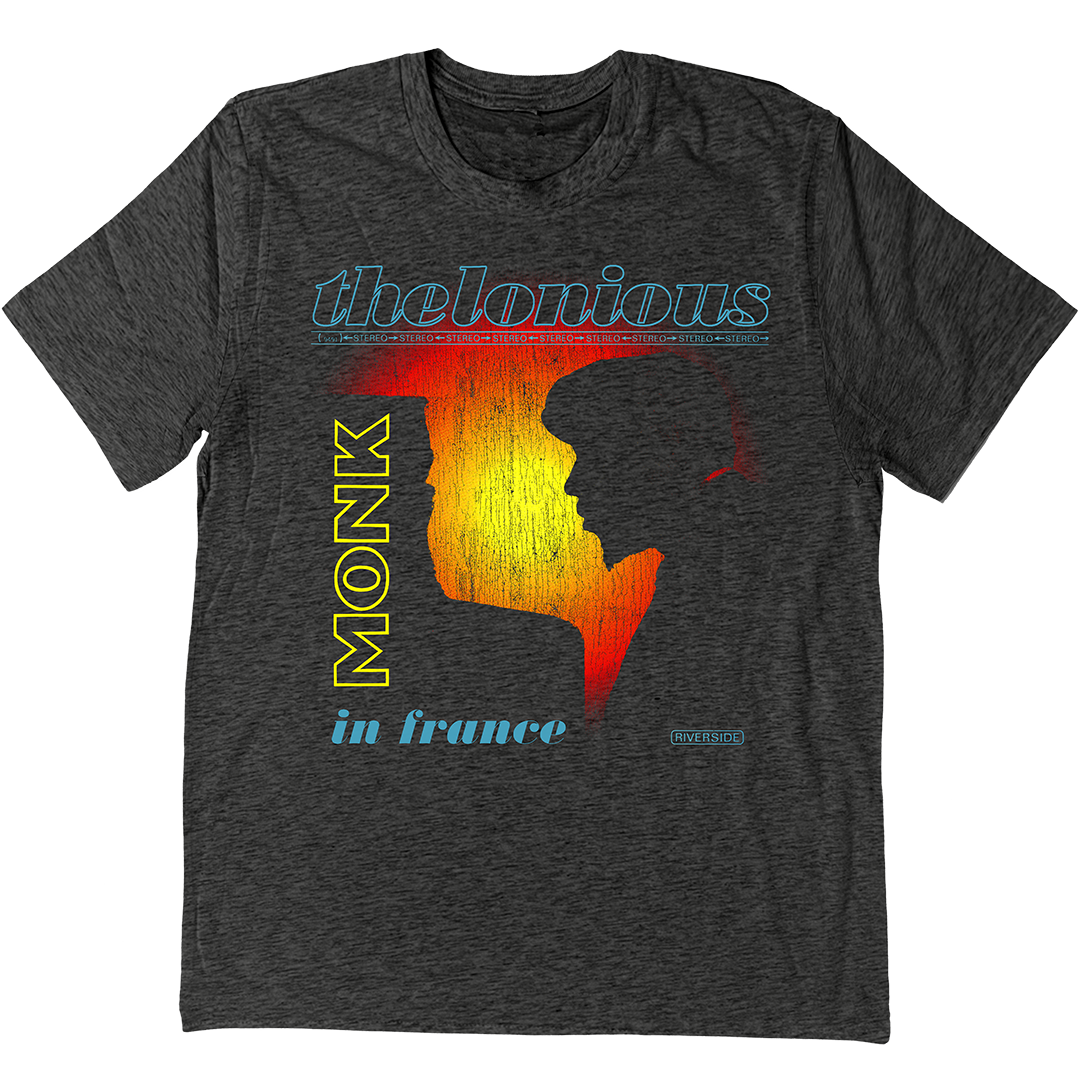 Thelonious Monk "In France" T-Shirt In Charcoal Grey