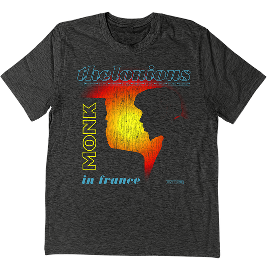 Thelonious Monk "In France" T-Shirt In Charcoal Grey