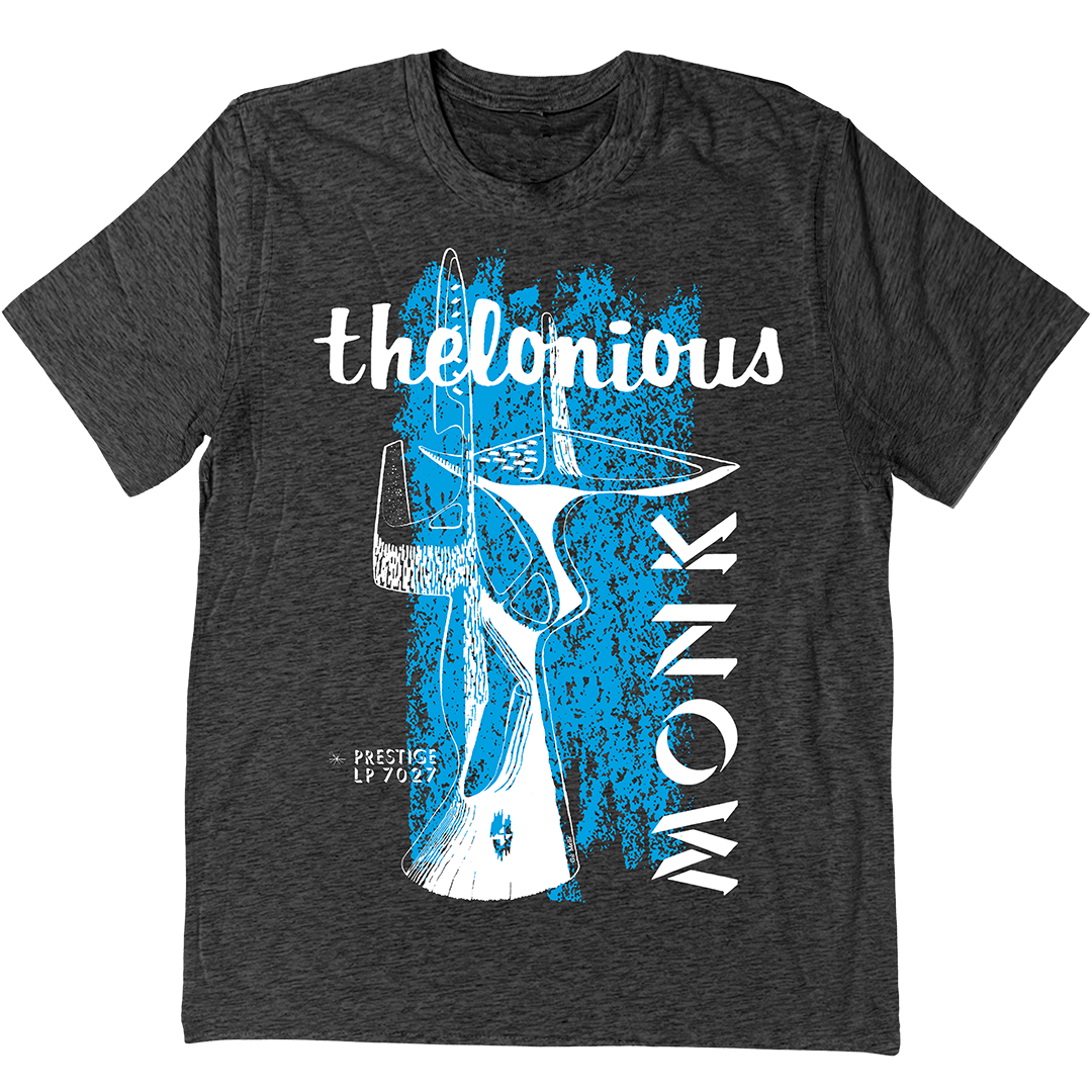 Thelonious Monk "LP 7027" T-Shirt Charcoal Grey