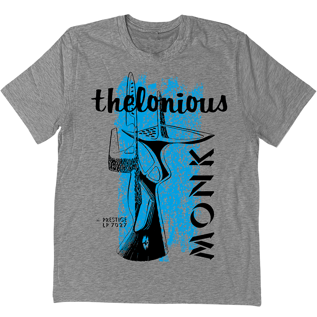 Thelonious Monk "LP 7027" T-Shirt In Heather Grey