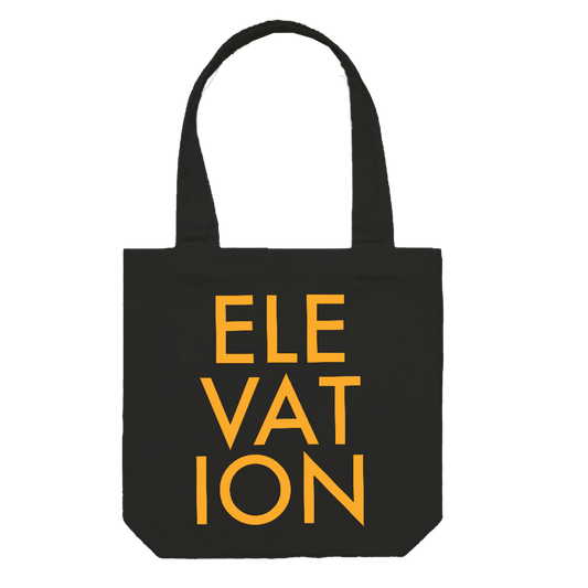 Black Eyed Peas "Elevation Stacked" Tote Bag in Black