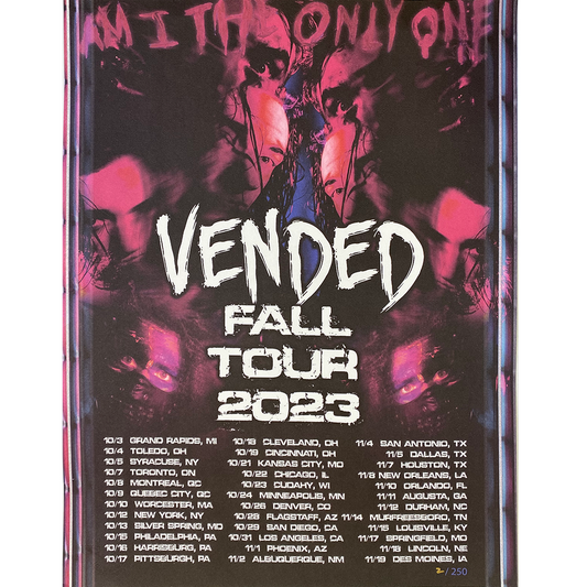 Vended "Fall Tour 2023" Limited Edition Poster