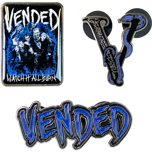 Vended Egraved Metal Pin Set