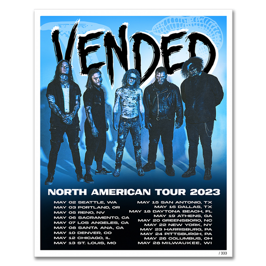 Vended "North American Tour, May 2023" Limited Edition Poster