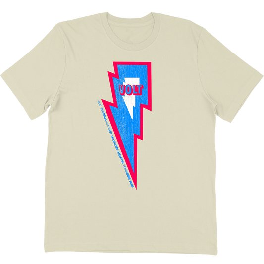 Volt Records "Pink Bolt" T-Shirt in Vintage White