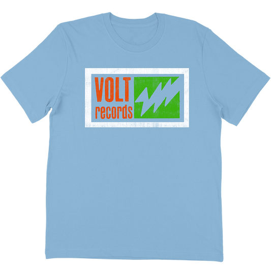 Volt Records "Box Logo" T-Shirt In Light Blue