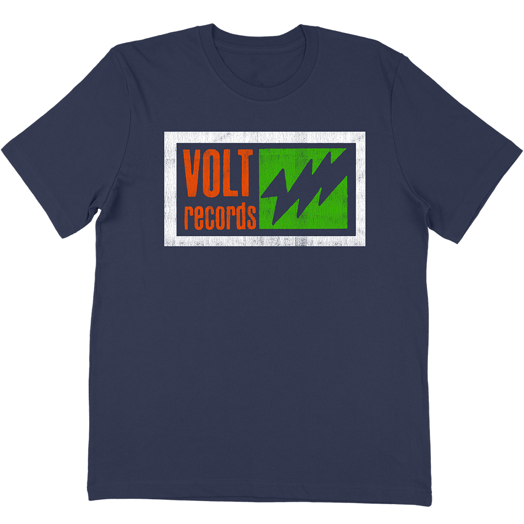 Volt Records "Box Logo" T-Shirt In Navy