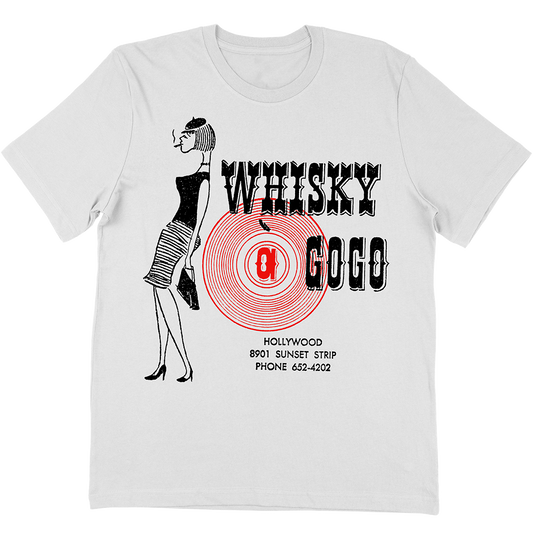 Whisky a Go Go "Rubber Stamp" T-Shirt in White