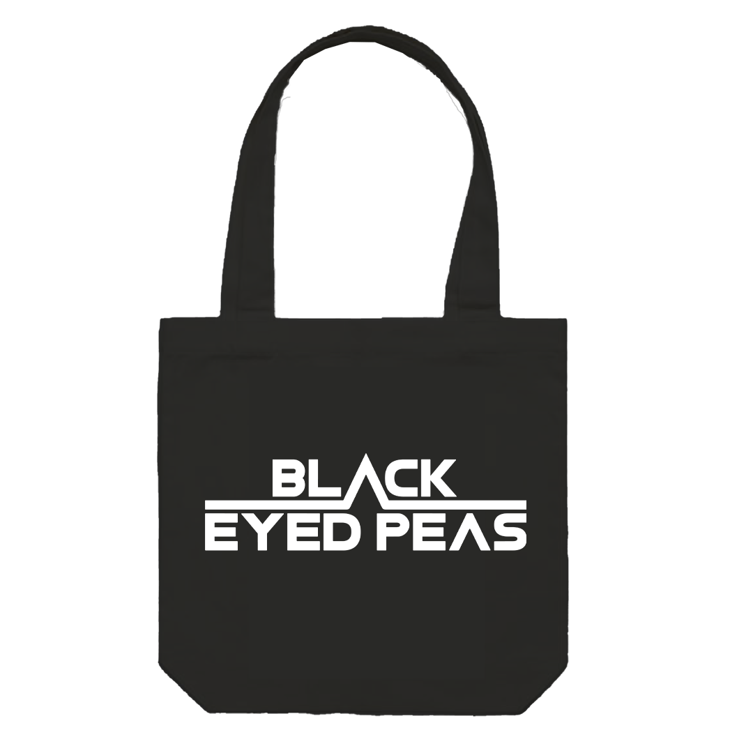 Black Eyed Peas "Elevation Stacked" Tote Bag in Black