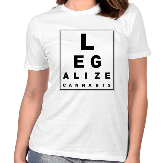 Live Resin "Eye Test" Women's T-Shirt in White