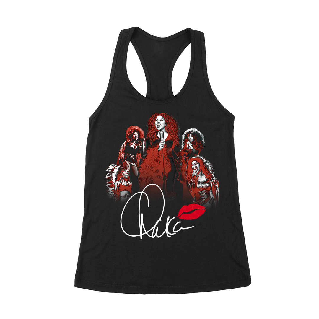 Chaka Khan "50 Years" Racerback Tank Top in Black