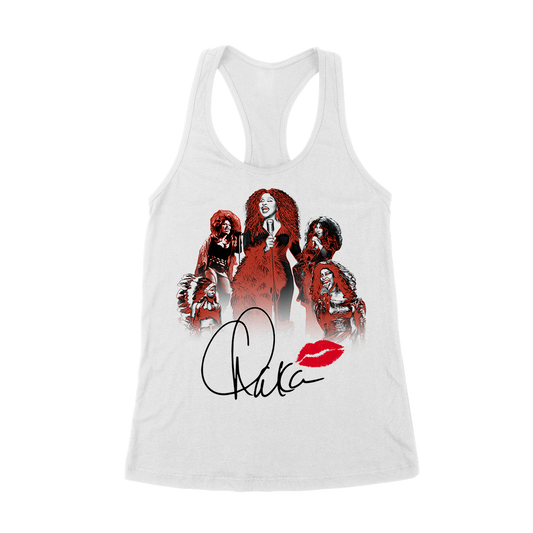 Chaka Khan "50 Years" Racerback Tank Top in White