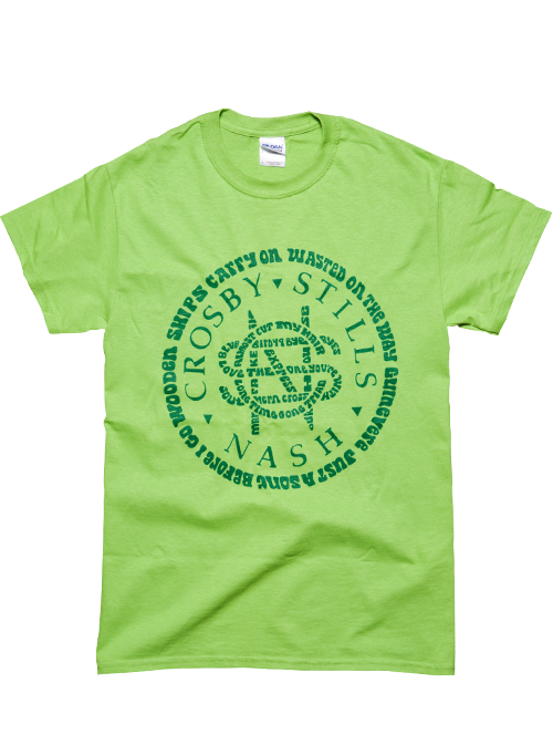 CSN "Song Titles Circle Logo" T-Shirt