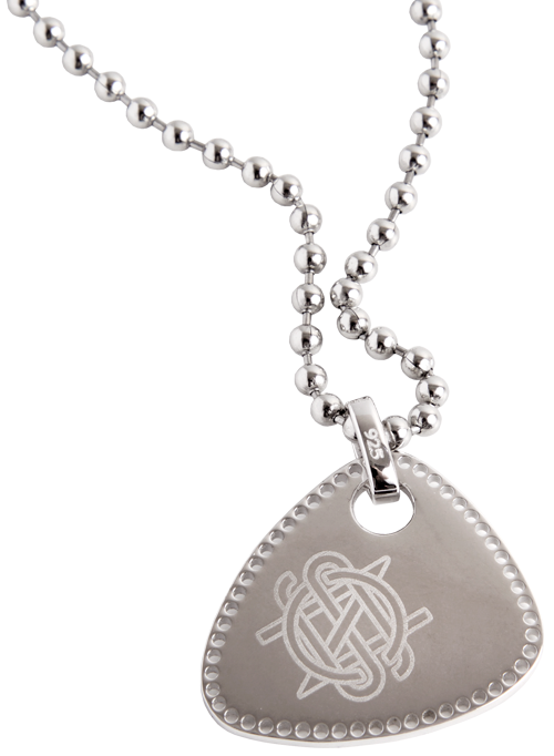 CSN "Initials Guitar Pick" Necklace